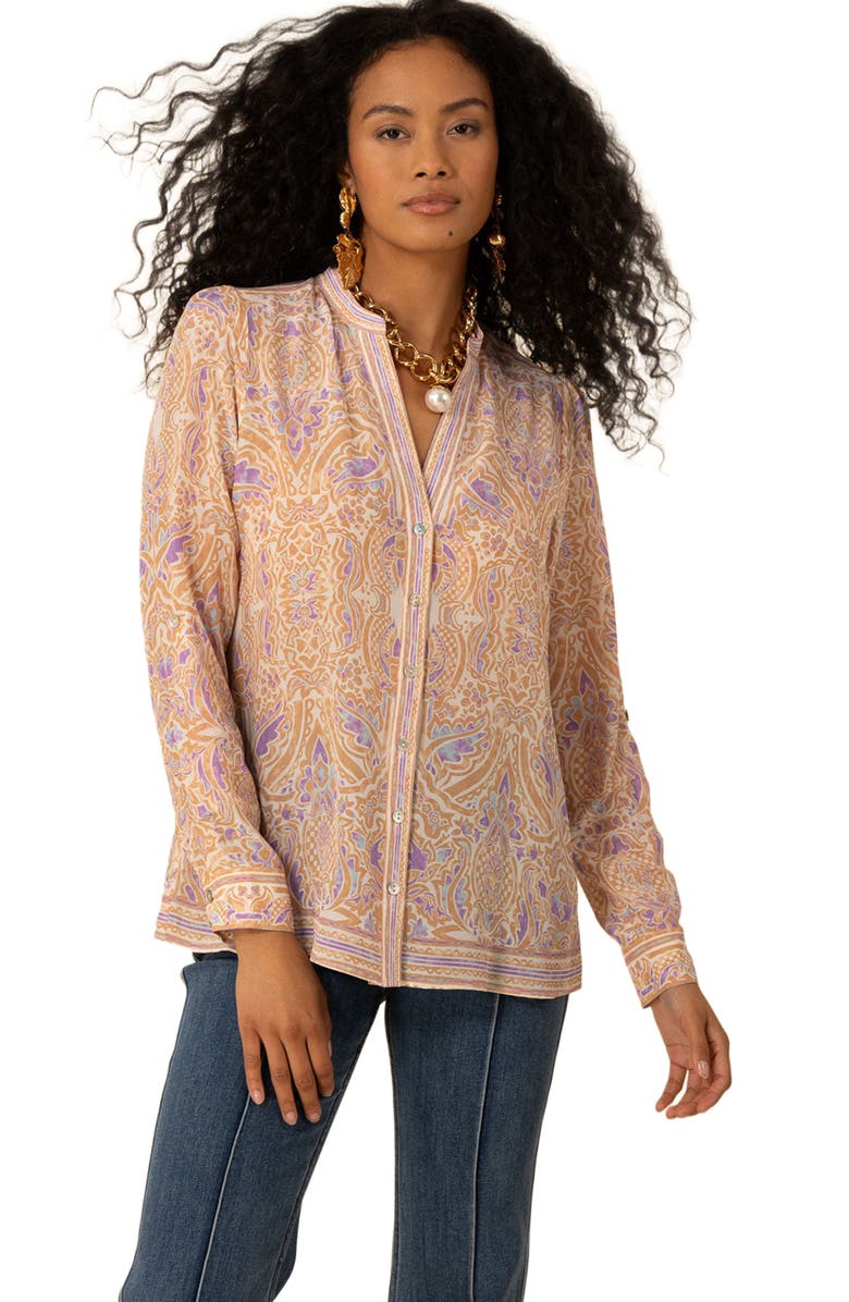 Hale Bob Yaretzi Silk Top, Alternate, color, 