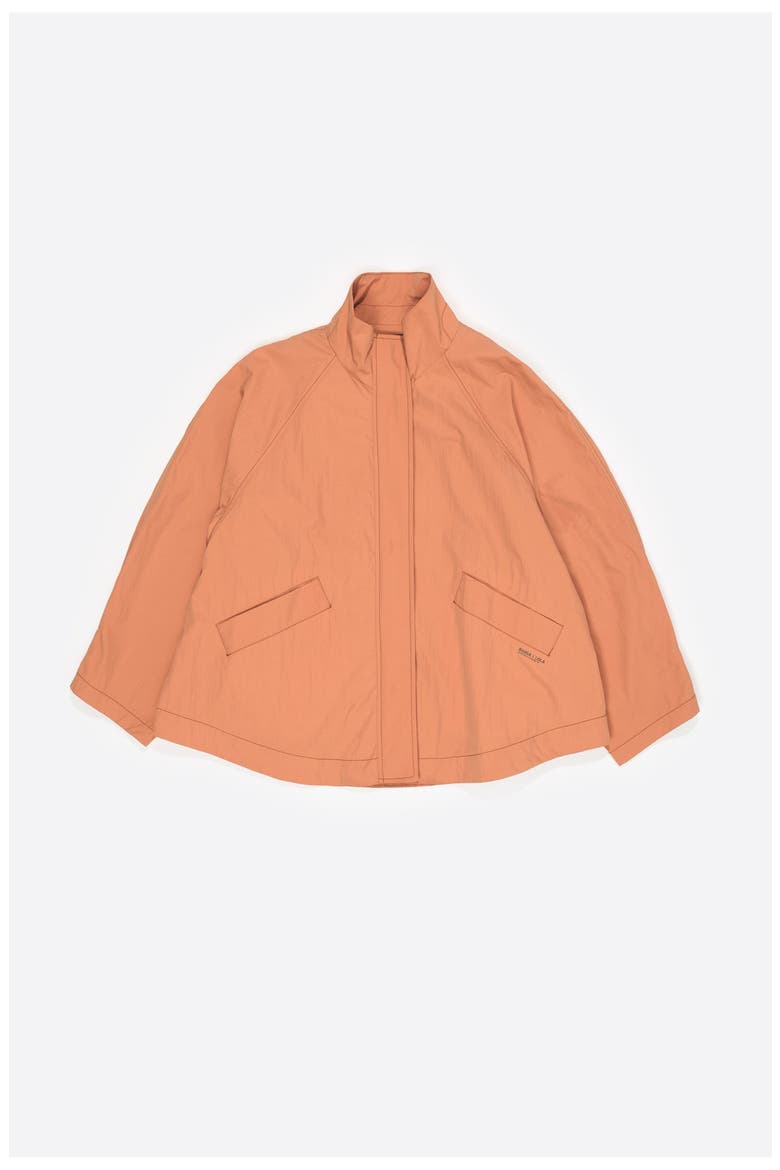 Fluid High Neck Trench, Alternate, color, ORANGE