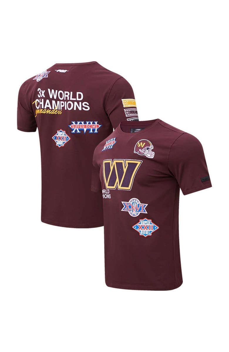PRO STANDARD Men's Pro Standard Burgundy Washington Commanders Championship T-Shirt, Main, color, 