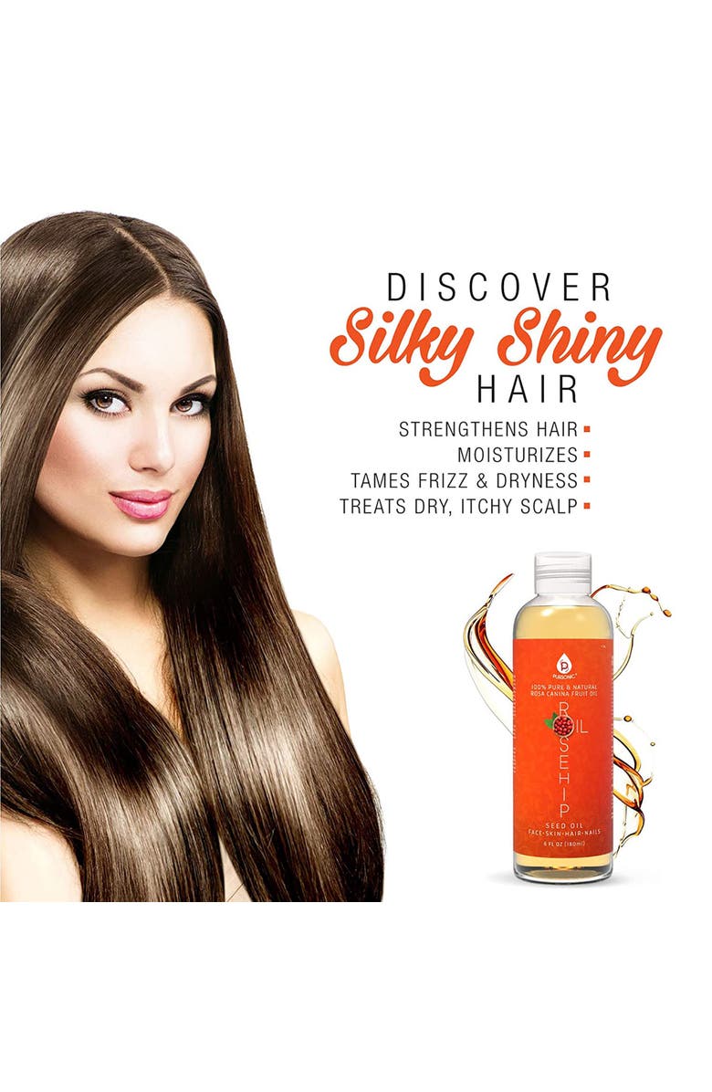 PURSONIC 100% Pure Rosehip Oil 6 Oz, Alternate, color, Multicolor