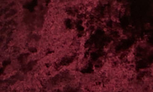 Nina Leonard Ruffle Sleeveless Crushed Velvet Sheath Dress In Burgundy