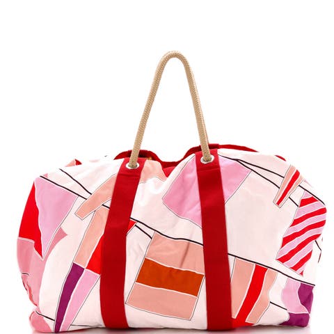 Drapeaux Au Vent Bag Printed Canvas Large