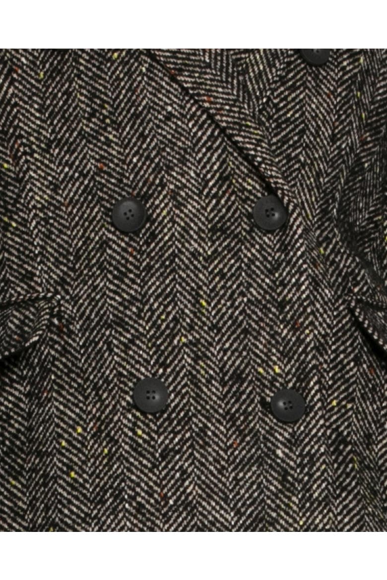 Wherever I Go Tweed Coat, Alternate, color, Black