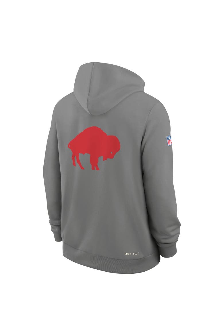 Men's Nike Gray Buffalo Bills Standard Issue Replay Officials Alternate Dri-FIT Hoodie, Alternate, color, Gray