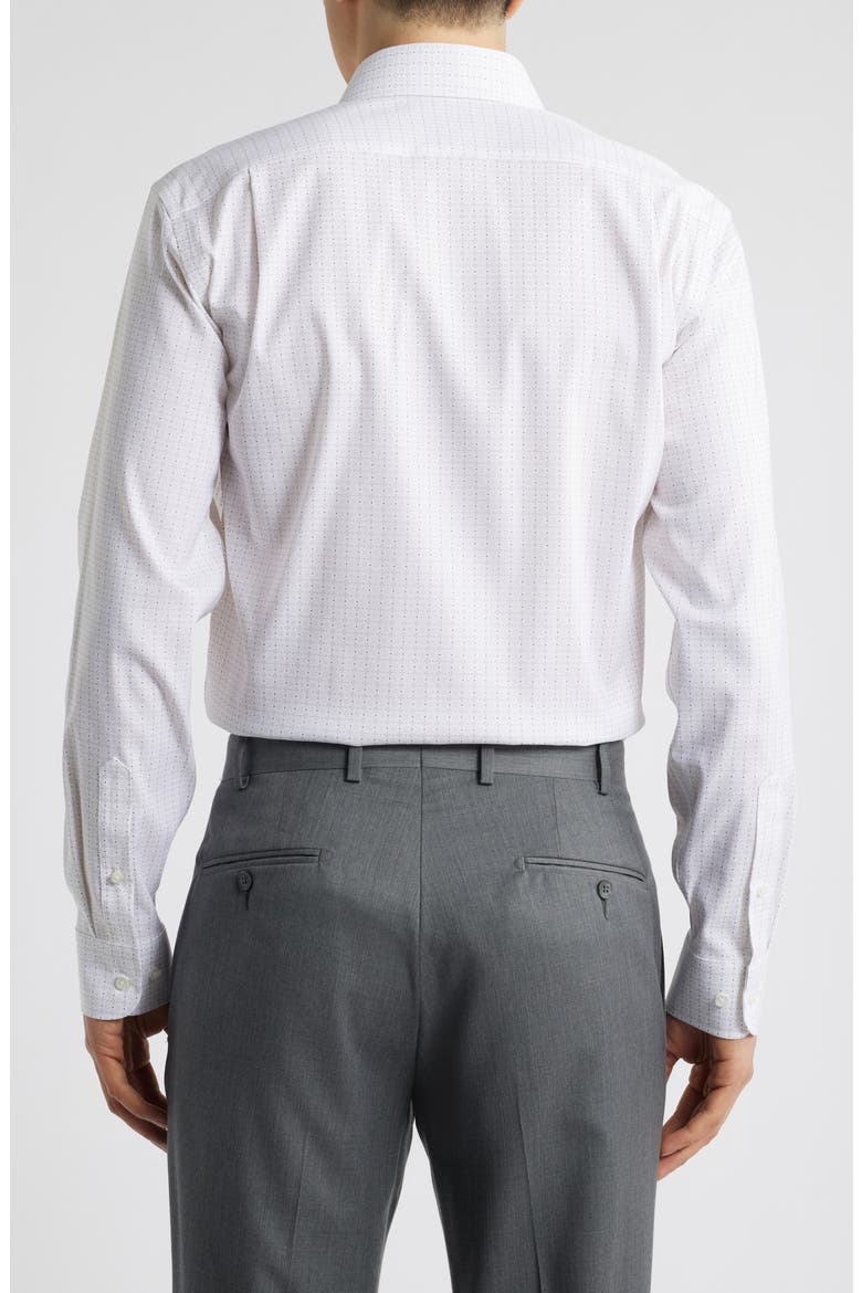 Trim Fit Performance Dress Shirt, Alternate, color, PINK GEO