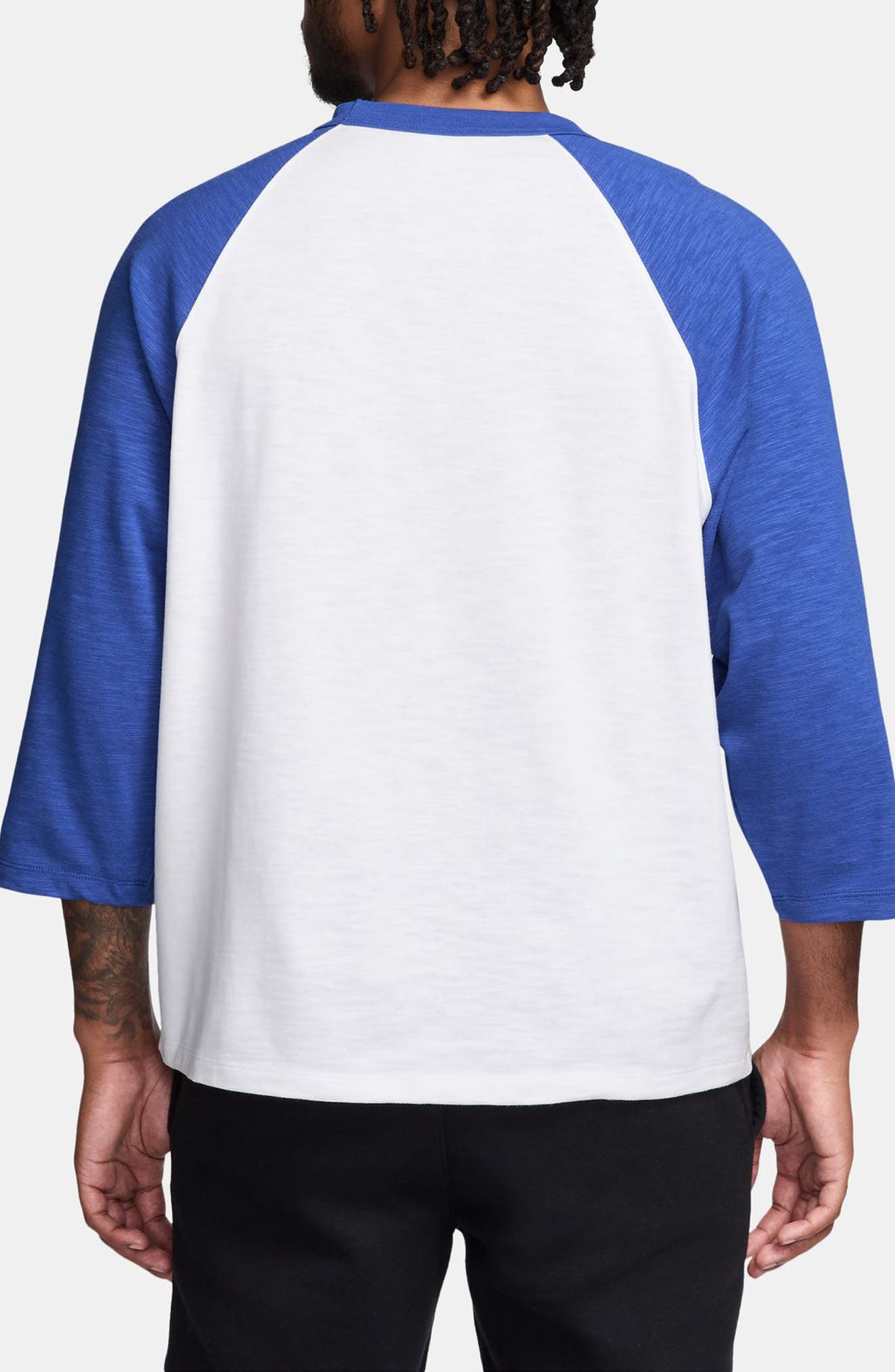 Colorblock Three Quarter Sleeve Cotton T-Shirt - image 4