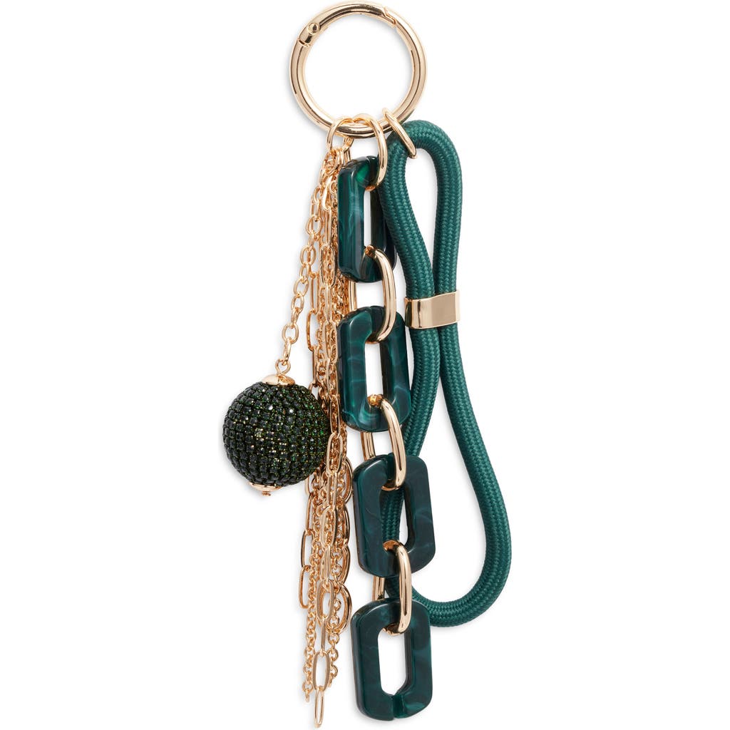 Chelsea28 Crystal Ball & Chain Bag Charm In Green