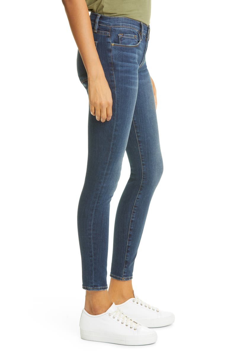FRAME Le Skinny de Jeanne Ankle Skinny Jeans, Alternate, color, 