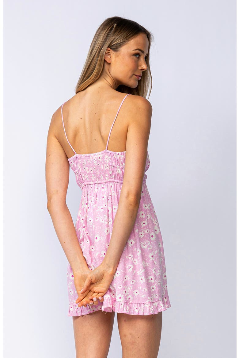 Square Neck Minidress, Alternate, color, PINK