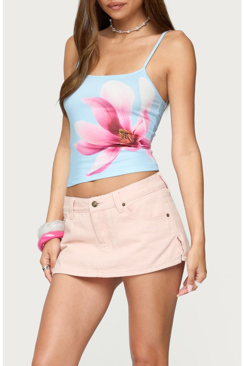 Ashe Floral Tank, Alternate, color, LIGHT-BLUE