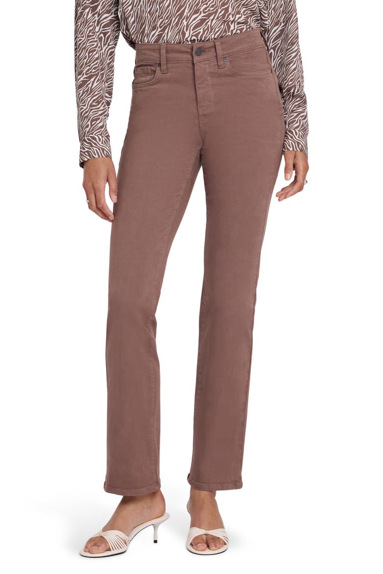 Marilyn Straight Leg Jeans, Main, color, DEEP TAUPE