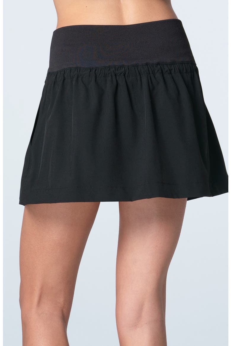 Cargo Pocket Wrap Skirt, Alternate, color, Black