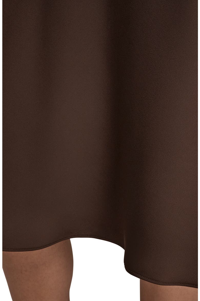 Satin Midi Skirt, Alternate, color, CHOCOLATE PLUM