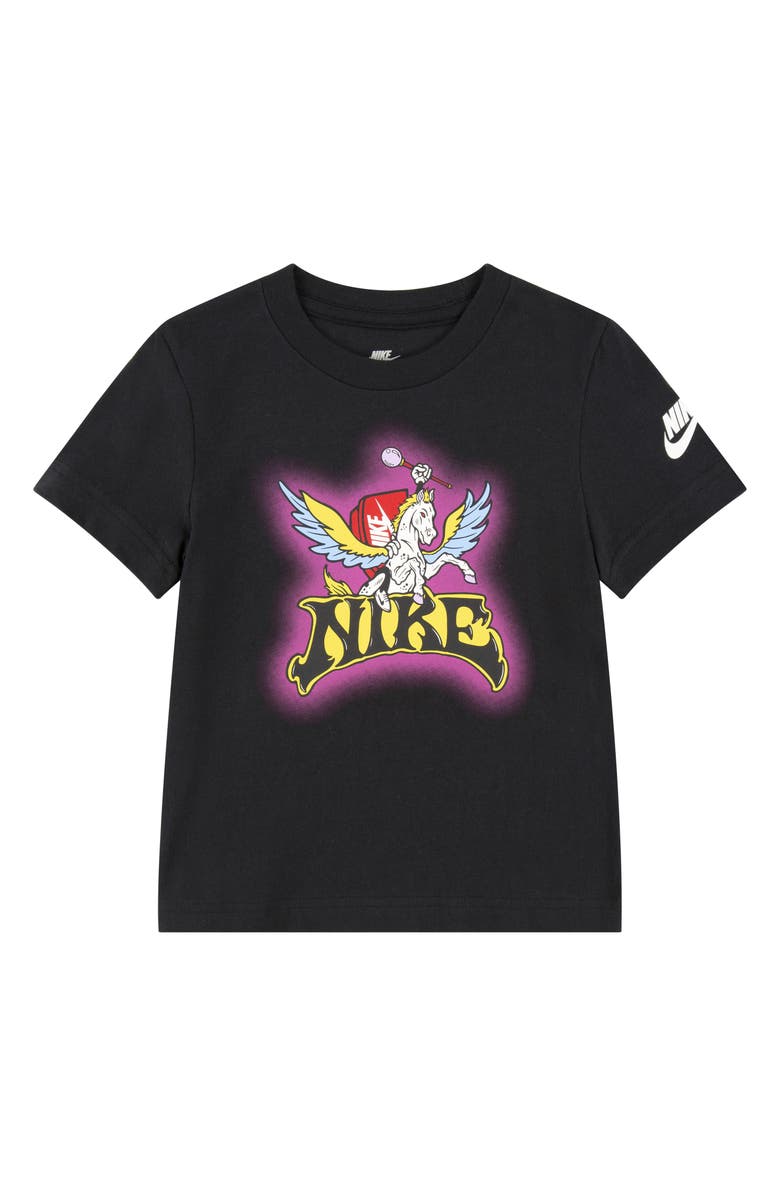 Nike Kids' Icon Logo Graphic T-Shirt, Main, color, Black