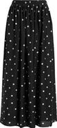 Caslon® Print Pleated Maxi Skirt