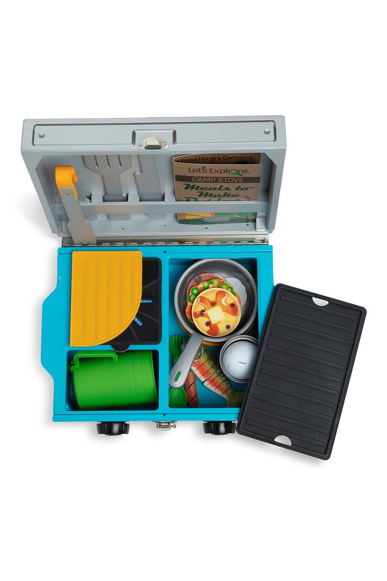Let's Explore Wooden Camp Stove Playset, Alternate, color, 000