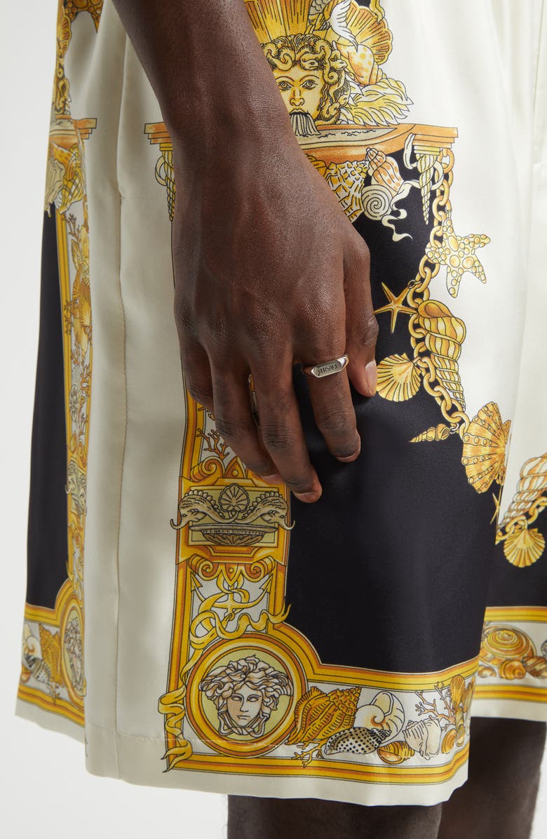 Versace Logo Signet Ring, Alternate, color,