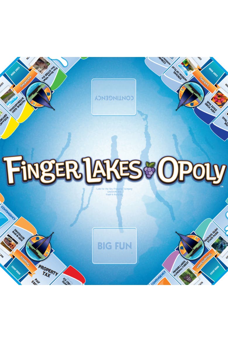 Finger Lakesopoly Monopoly Board Game, Alternate, color, Multicolored