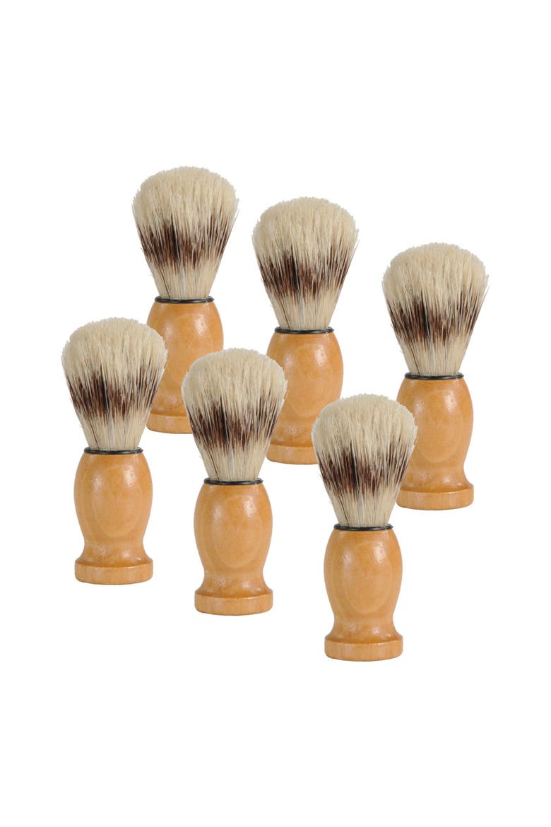 Chunky Natural Bristle Round Brush - Set of 12, Main, color, beige