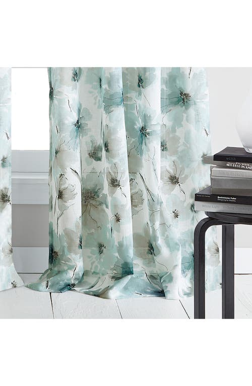 Dkny Modern Bloom Single Curtain Panel In Blue