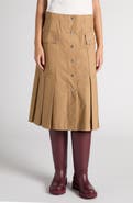 Moncler Cotton A-Line Skirt
