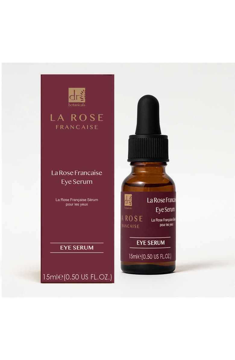 DR BOTANICALS La Rose Française Eye Serum for Dark Circles, Puffiness & Glow 15ml, Alternate, color, White