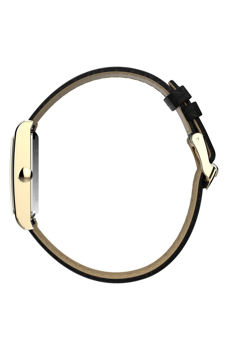Timex<sup>®</sup> Timex 1976 Lexington Reissue 21mm Leather Strap Watch, Alternate, color, Gold-Tone
