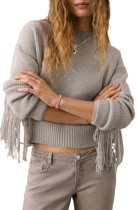 Fringe Accent Sweater
