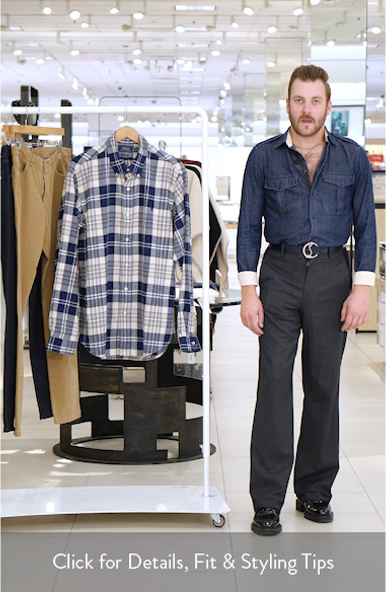 Plaid Flannel Button-Down Shirt, sales video thumbnail