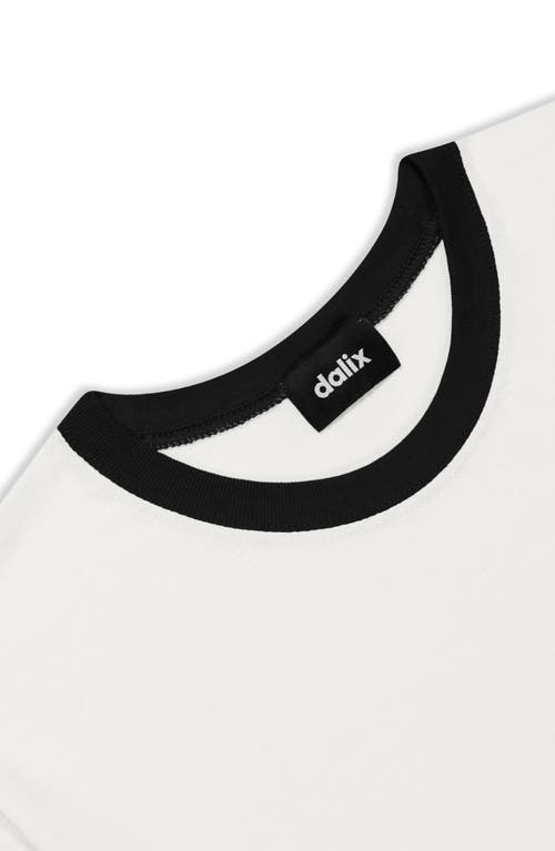 Dalix Mens Astronaut Jersey Ringer Tee In White