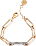Vince Camuto Pavé Paper Clip Link Bracelet
