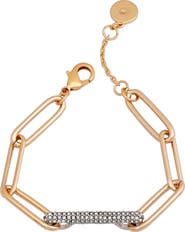 Vince Camuto Pavé Paper Clip Link Bracelet