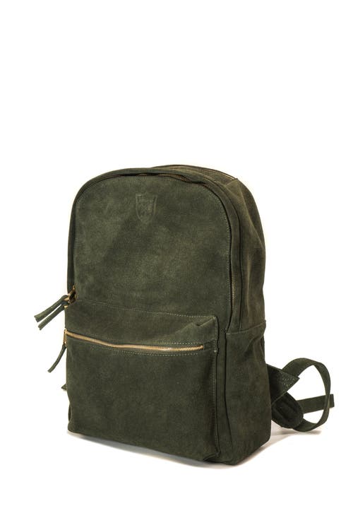 Sabandija Duke Suede Backpack In Green