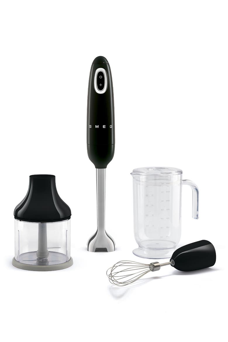 Retro-Style Hand Blender with Accessory Set