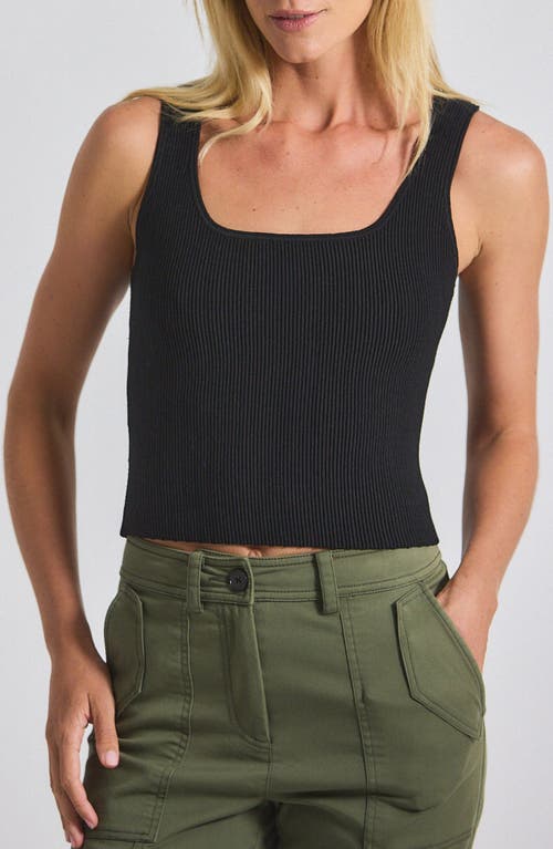 Derek Lam 10 Crosby Sain Rib Sweater Tank In Black