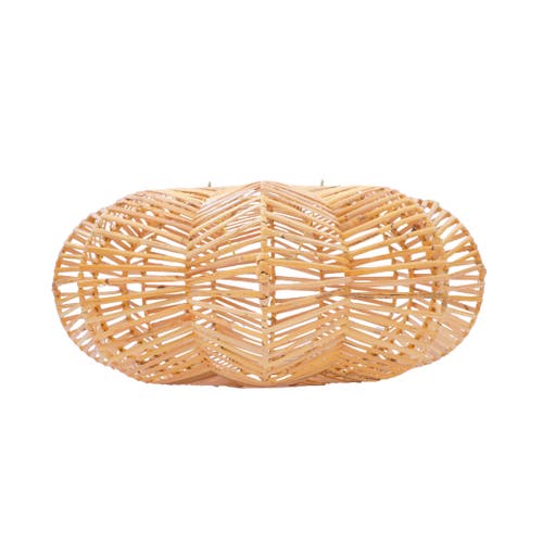 The Artisan & Company Carambola Rattan Pendant Light In Natural