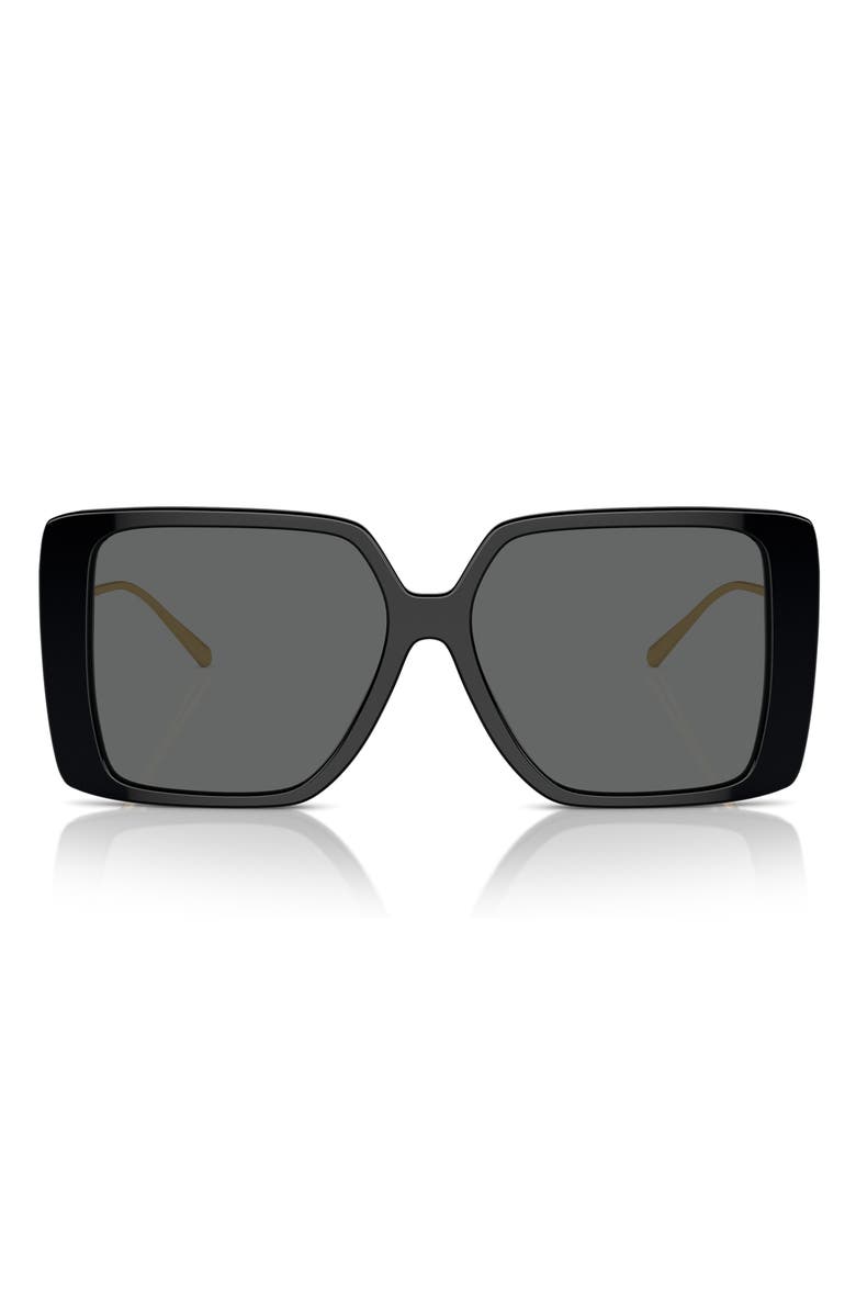 Tory Burch 56mm Square Sunglasses, Main, color,