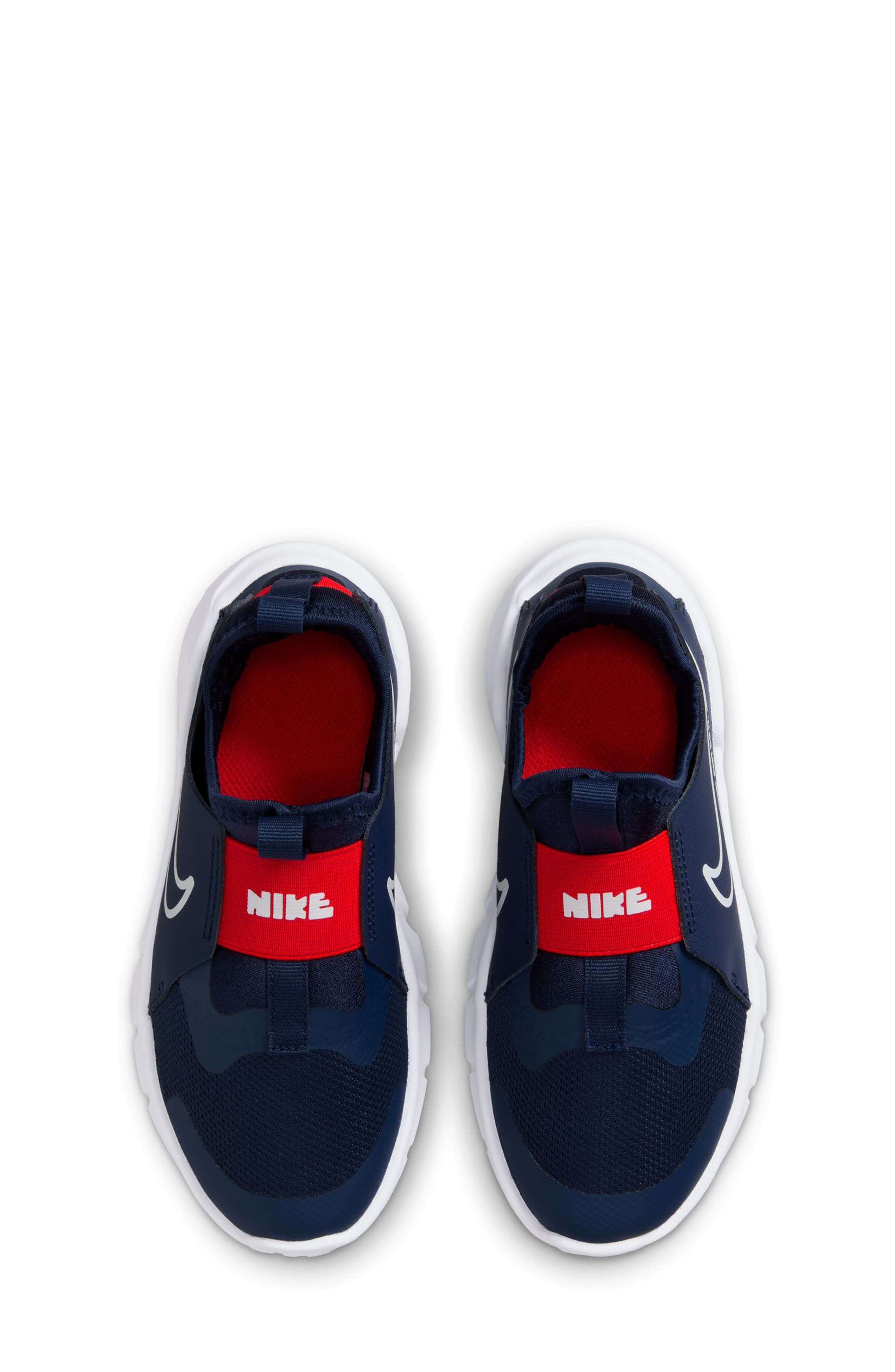 Nike Flex Runner 2 Slip-On Running Shoe, Alternate, color, Navy/ White/ Picante Red