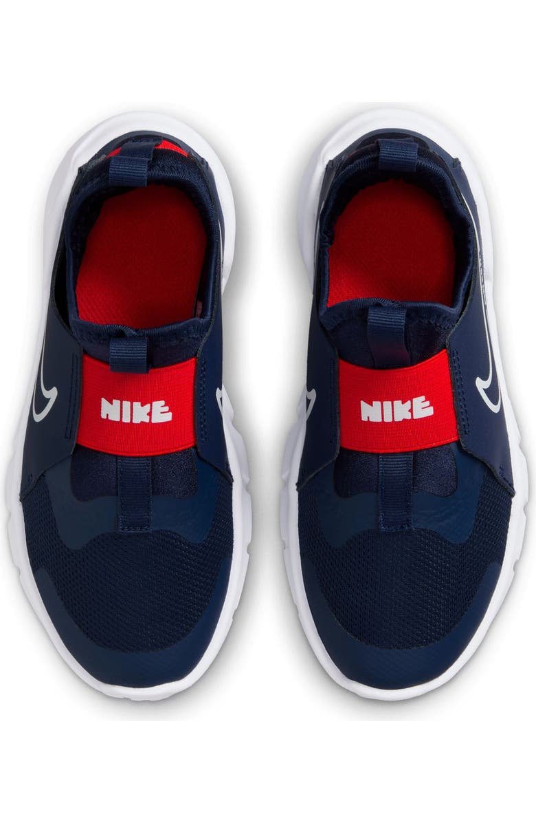 Nike Flex Runner 2 Slip-On Running Shoe, Alternate, color, Navy/ White/ Picante Red