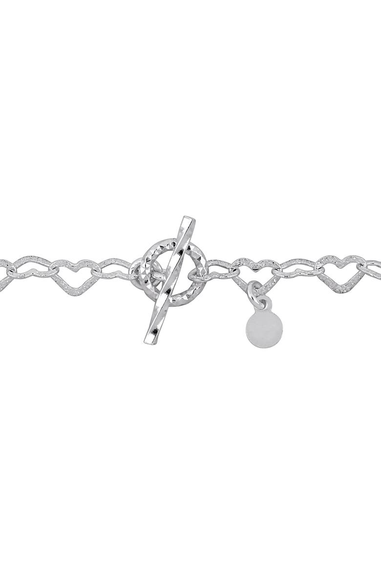 DELMAR Heart Link Bracelet, Alternate, color, 