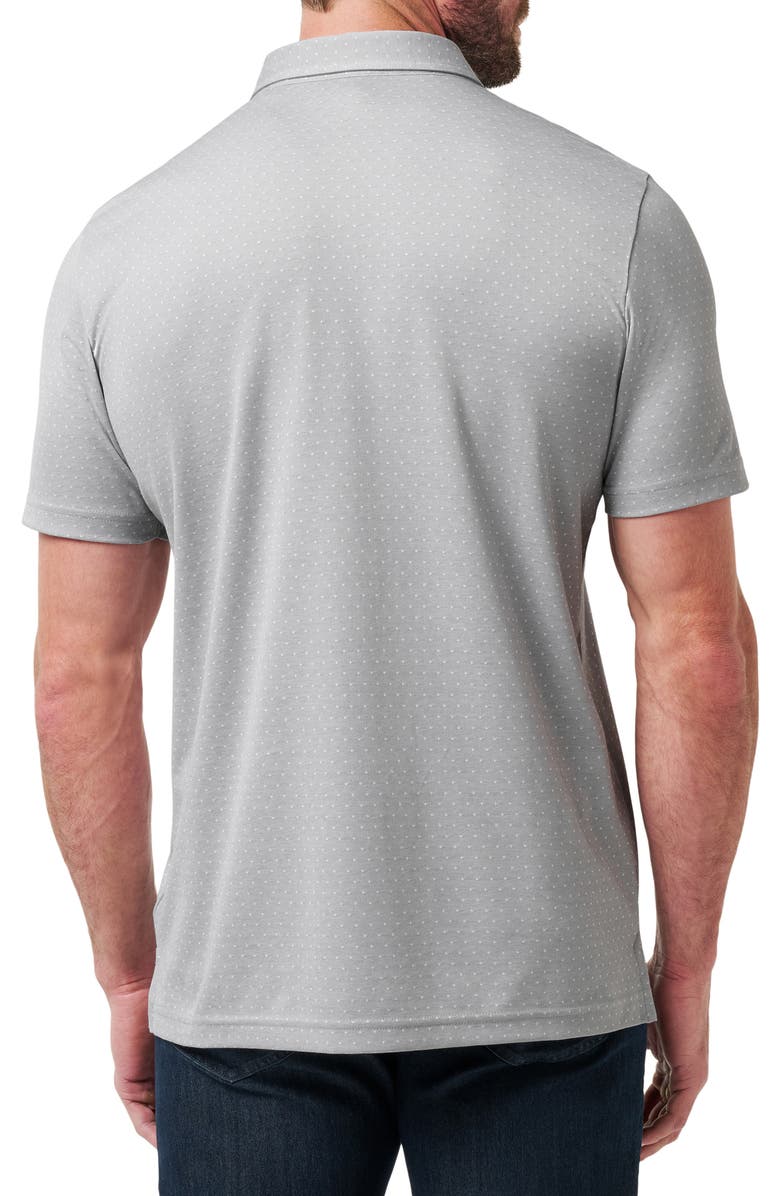 TravisMathew Handsome Town Dot Print Piqué Button-Down Polo, Alternate, color,