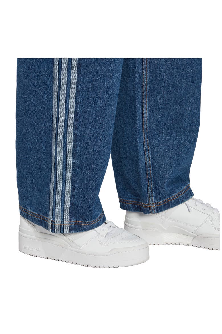 パンツ  / TREFOIL LOGO LOOSE FIT DENIM x Naomi Otsu 3-Stripes Jeans (Women) | Nordstrom
