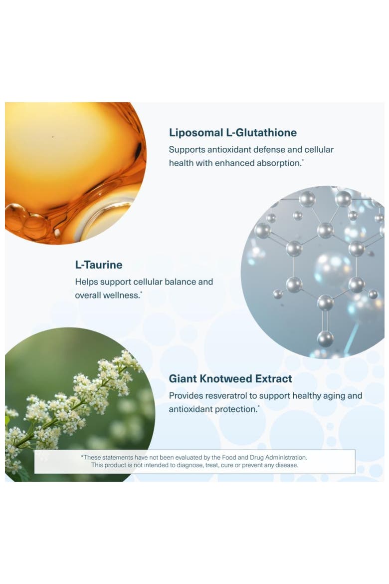 Liposomal Glutathione Resveratrol Antioxidant Supplement 90 Count, Alternate, color, None