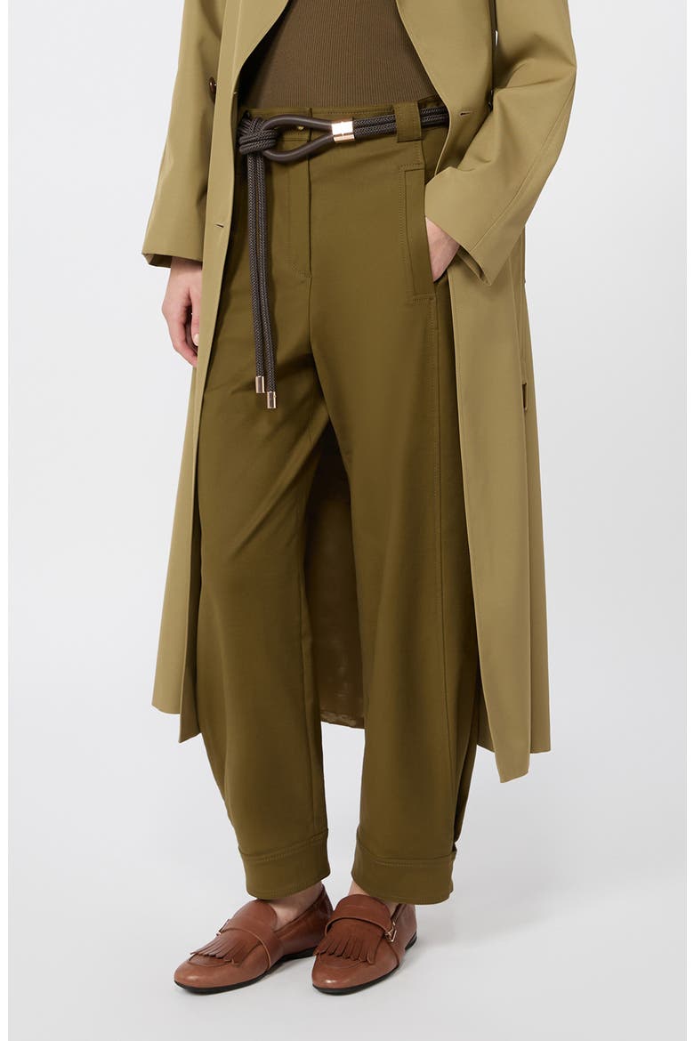Dorni Stretch Cotton Twill Utility Pants, Alternate, color, KHAKI GREEN