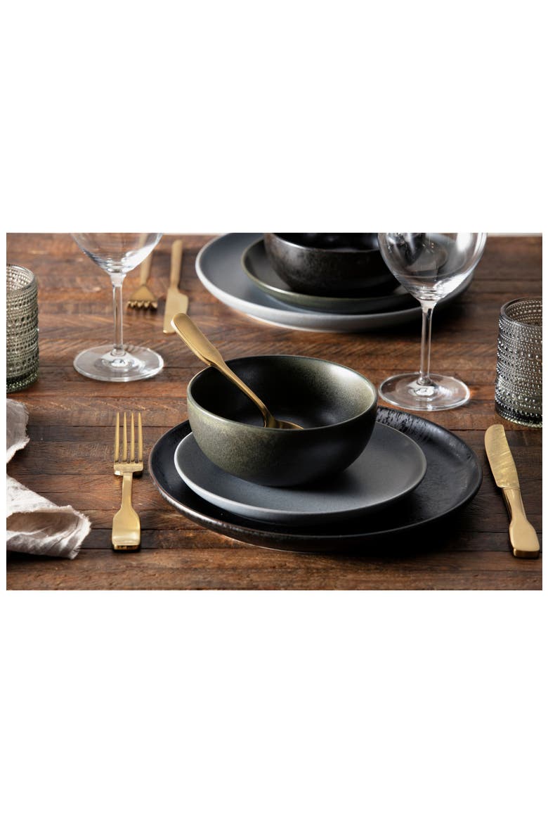 Ashton Brushed 20-Piece Flatware Set, Alternate, color, GOLD