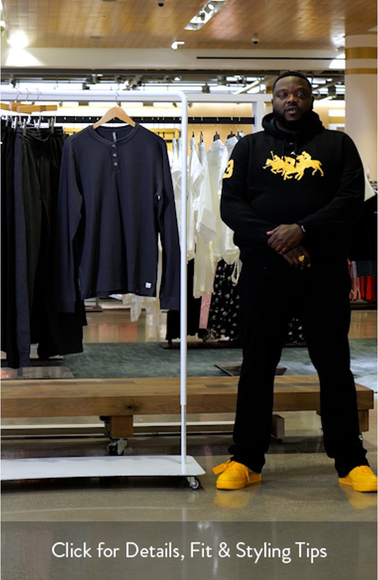 Waffle Knit Henley, sales video thumbnail