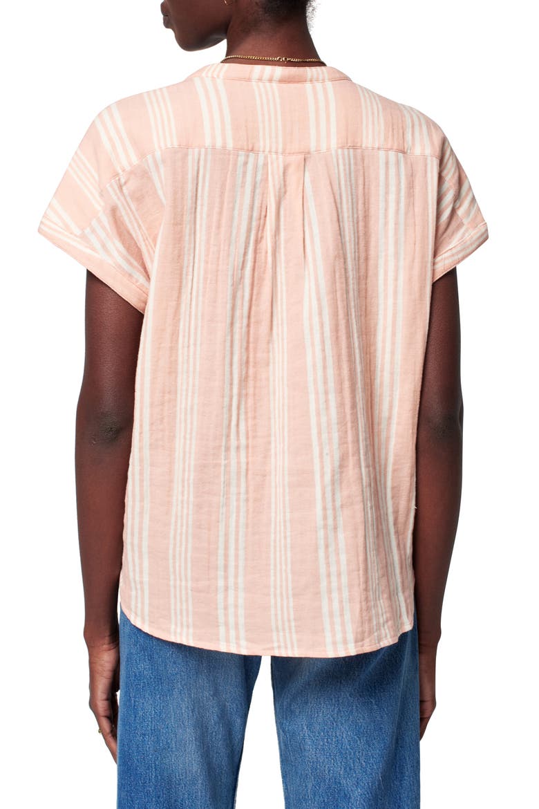 Dream Desmond Organic Cotton Top, Alternate, color, SEPIA NEUTRAL STRIPE
