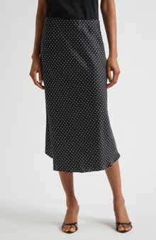 Lauren Ralph Lauren Satin Charmeuse Midi Skirt