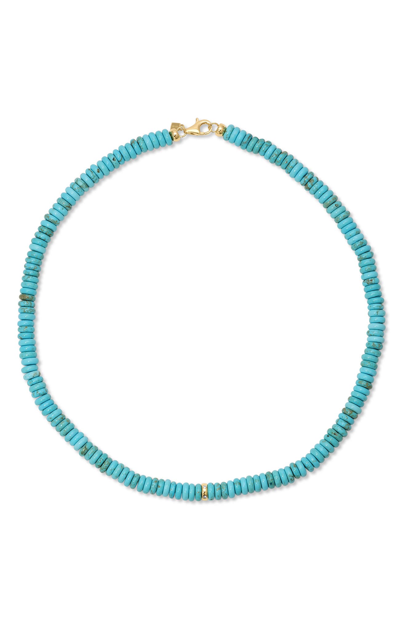 14K YELLOW GOLD / TURQ