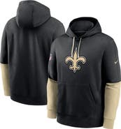 Nike Men's Nike Black New Orleans Saints 2024 Sideline Club Pullover Hoodie